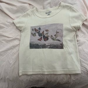 John gault butterfly baby tee